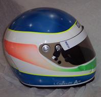 Casco fluorescente